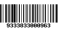 Código de Barras 9333833000963