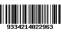 Código de Barras 9334214022963
