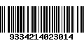 Código de Barras 9334214023014
