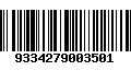 Código de Barras 9334279003501