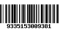 Código de Barras 9335153009381