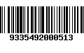 Código de Barras 9335492000513