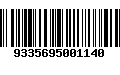 Código de Barras 9335695001140