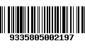 Código de Barras 9335805002197