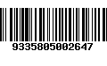 Código de Barras 9335805002647