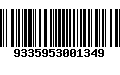 Código de Barras 9335953001349