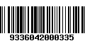 Código de Barras 9336042000335