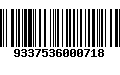 Código de Barras 9337536000718