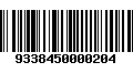 Código de Barras 9338450000204