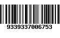 Código de Barras 9339337006753
