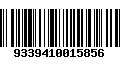 Código de Barras 9339410015856