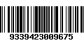 Código de Barras 9339423009675