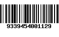 Código de Barras 9339454001129