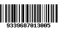 Código de Barras 9339687013005