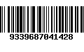 Código de Barras 9339687041428