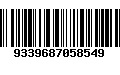 Código de Barras 9339687058549