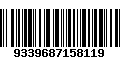 Código de Barras 9339687158119