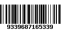 Código de Barras 9339687165339