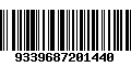 Código de Barras 9339687201440