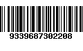 Código de Barras 9339687302208