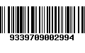 Código de Barras 9339709002994