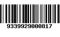 Código de Barras 9339929000817