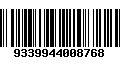 Código de Barras 9339944008768