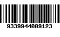 Código de Barras 9339944009123