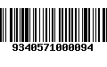 Código de Barras 9340571000094