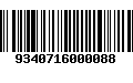 Código de Barras 9340716000088