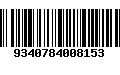 Código de Barras 9340784008153