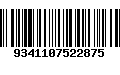 Código de Barras 9341107522875