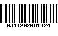 Código de Barras 9341292001124