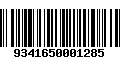 Código de Barras 9341650001285