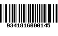 Código de Barras 9341816000145