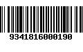 Código de Barras 9341816000190