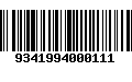 Código de Barras 9341994000111