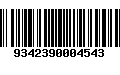 Código de Barras 9342390004543