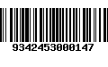 Código de Barras 9342453000147