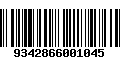 Código de Barras 9342866001045