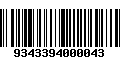 Código de Barras 9343394000043