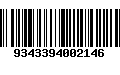 Código de Barras 9343394002146