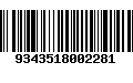 Código de Barras 9343518002281