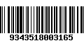 Código de Barras 9343518003165