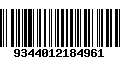 Código de Barras 9344012184961