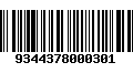 Código de Barras 9344378000301