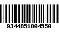 Código de Barras 9344851004550