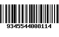 Código de Barras 9345544008114