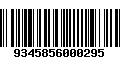 Código de Barras 9345856000295