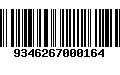 Código de Barras 9346267000164